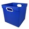 Romanoff Storage Bin, Plastic, Blue, 10.5 in H, 11 in W, 11.5 in L, 3 PK 72504 - alternate 2